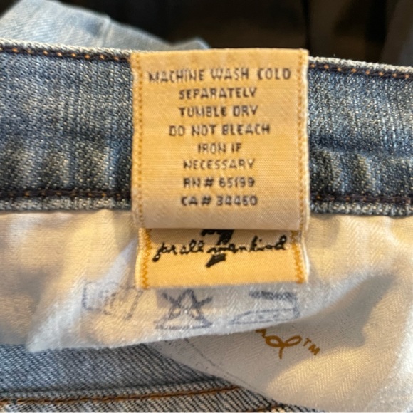 7 for all mankind flare denim jeans 26 U075055U-055U - Picture 5 of 13